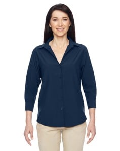 preview image of Harriton M610W Women's Paradise Three-Quarter Pullover Sleeve Performance Shirt