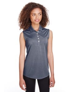 preview image of Puma Golf 597222 Women's Rotation Stripe Sleeveless Polo