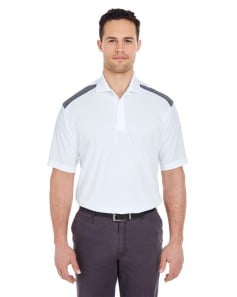 preview image of UltraClub 8215 Unisex Cool & Dry Two-Tone Mesh Piqué Polo