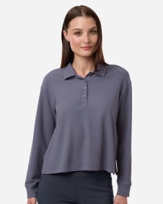 preview image of Adidas A1008 Women's Beyond Long Sleeve Loose Polo