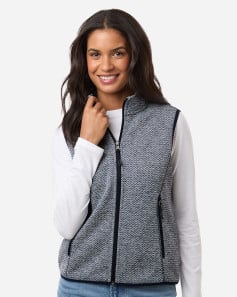 preview image of North End NE731W Women's Jasper Jacquard Fleece Vest