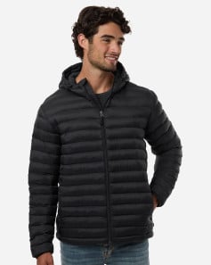 preview image of Weatherproof 26715 Men's Lightweight Poly-filled Hooded Puffer Jacket