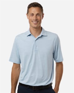 preview image of Paragon 162 Men's Bohemian Striped Heather Performance Polo