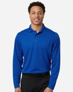 preview image of CORE365 CE108L Men's Nova Performance Long Sleeve Pique Polo