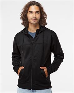 preview image of Independent Trading Co. EXP80PTZ Poly-Tech Hooded Full-Zip Sweatshirt