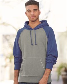 preview image of J. America 8885 Vintage Heather Hooded Sweatshirt