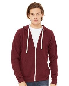 preview image of Bella + Canvas 3909 Unisex Triblend Sponge Fleece Full-Zip Sweatshirt