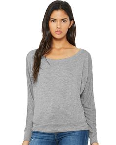 preview image of Bella + Canvas 8850 Women's Flowy Long Sleeve Off Shoulder Tee
