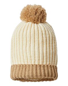 Richardson 143R Chunky Cable with Cuff & Pom Beanie