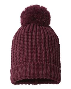 preview image of Richardson 143R Chunky Cable with Cuff & Pom Beanie