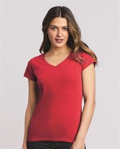 preview image of Gildan 64V00L Softstyle Women's V-Neck T-Shirt