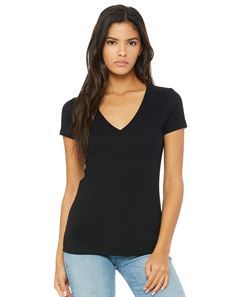 preview image of Bella + Canvas 6035 Women's Deep V-Neck Jersey Tee