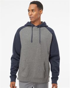 preview image of Independent Trading Co. IND40RP Raglan Hooded Pullover