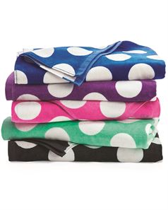 preview image of Carmel Towel Company C3060P Polka Dot Velour Beach Towel