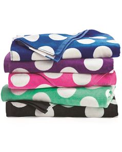 Carmel Towel Company C3060P Polka Dot Velour Beach Towel