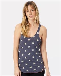 preview image of Alternative 1927ea Women's Printed Meegs Eco-Jersey Racer Tank
