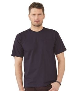 Bayside 5070 USA-Made Short Sleeve T-Shirt With a Pocket