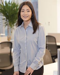 preview image of Van Heusen 13V0226 Women's Gingham Check Shirt