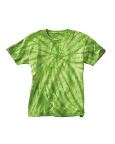 preview image of Dyenomite 20BCY Youth Cyclone Vat-Dyed Pinwheel Short Sleeve T-Shirt