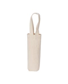 preview image of Liberty Bags 1725 10 Ounce Cotton Canvas Single Bottle Wine Tote
