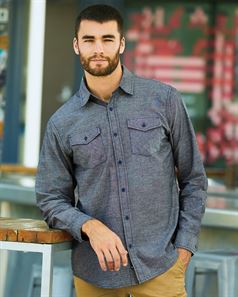 Burnside 8255 Chambray Long Sleeve Shirt