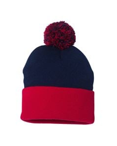 preview image of Sportsman SP15 Pom-Pom Cuffed Beanie 12in