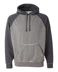 preview image of J. America 8885 Vintage Heather Hooded Sweatshirt
