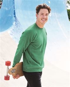 preview image of Independent Trading Co. PRM30SBC Unisex Special Blend Raglan Crewneck Sweatshirt