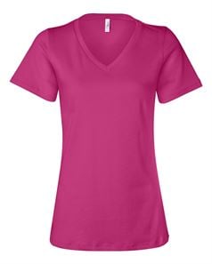 preview image of Bella + Canvas 6405 Women's Relaxed Short Sleeve Jersey V-Neck Tee