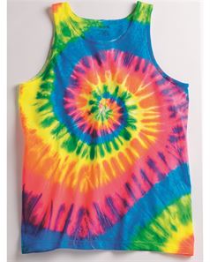 Dyenomite 420MS Multi-Color Spiral Unisex Tank Top