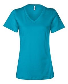 preview image of Bella + Canvas 6405 Women's Relaxed Short Sleeve Jersey V-Neck Tee