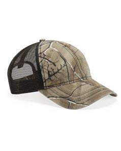 Outdoor Cap CWF310 Camo Cap with Mesh Back and American Flag Undervisor