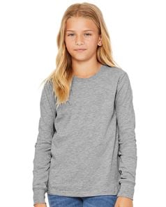 Bella + Canvas 3501Y Youth Long Sleeve Jersey Tee