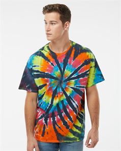 Dyenomite 200TD Short Sleeve Rainbow Cut-Spiral T-Shirt