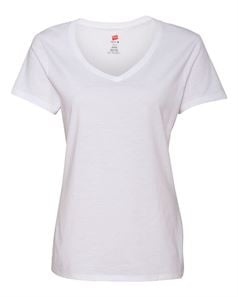 preview image of Hanes S04V Perfect-T Women's V-Neck T-Shirt (Nano)