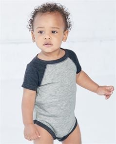 preview image of Rabbit Skins 4430 Infant Baseball Fine Jersey Bodysuit