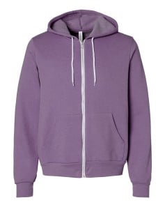 preview image of Bella + Canvas 3739 Unisex Full-Zip Hooded Sweatshirt