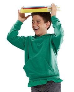 preview image of LAT 2296 Youth Pullover Hooded Sweatshirt