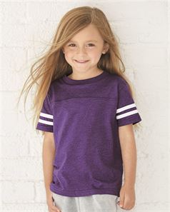 preview image of Rabbit Skins 3037 Toddler Football Fine Jersey Tee