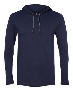 preview image of Gildan 987 Unisex Softstyle Lightweight Hooded Long Sleeve T-Shirt