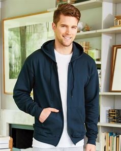 preview image of Hanes P180 Ecosmart Full-Zip Hooded Sweatshirt
