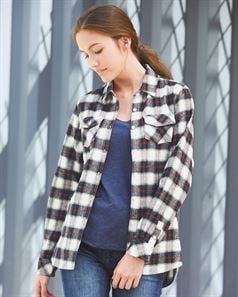 preview image of Burnside 5210 Women's Yarn-Dyed Long Sleeve Flannel Shirt