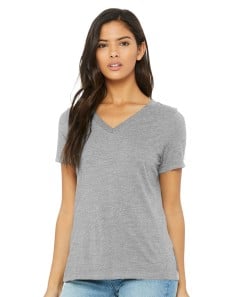 preview image of BELLA + CANVAS 6405CVC Women's Relaxed Heather CVC V-Neck Tee