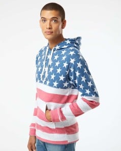 J. America 8871 Triblend Hooded Pullover Sweatshirt