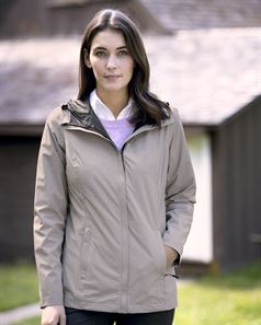 preview image of Weatherproof 17604W 32 Degrees Women's Melange Rain Jacket