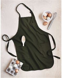 preview image of Q-Tees Q4350 Full-Length Apron with Pockets