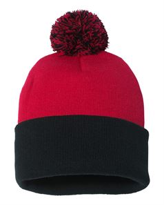 preview image of Sportsman SP15 Pom-Pom Cuffed Beanie 12in