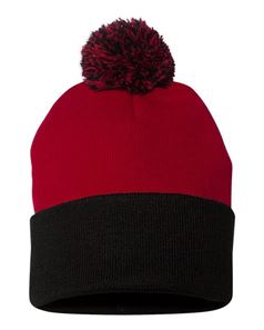 Pom-Pom 12" Knit Beanie