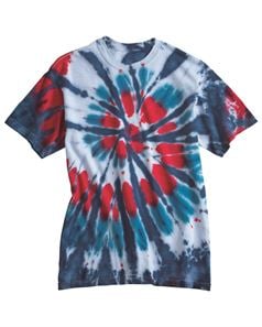 Dyenomite 200T2 Multi-Color Cut-Spiral Short Sleeve T-Shirt