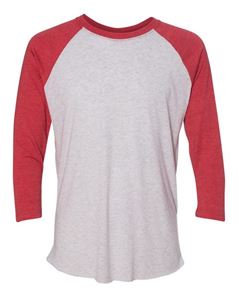 preview image of Next Level 6051 Unisex Tri-Blend Three-Quarter Sleeve Baseball Raglan Tee